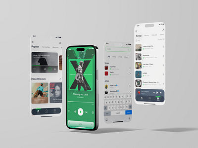 Streaming app - UI Concept app concept design music ui ux