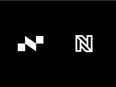 N symbol design letter line logo mark monogram n symbol