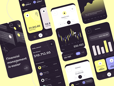 Finance service - Mobile app app app design bank banking finance finance app fintech fintech app mobile app mobile app design mobile design mobile ui