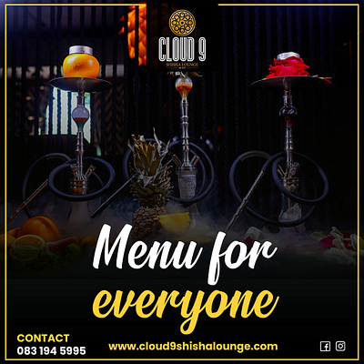 Shisha Lounge Posts 3d animation branding graphic design logo motion graphics ui