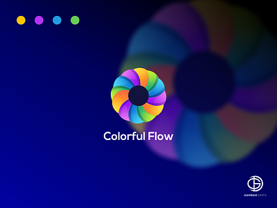 Colorful Flow branding design gambardrips graphic design graphicdesign illustration logo logoawesome logodesign modaltampang vector
