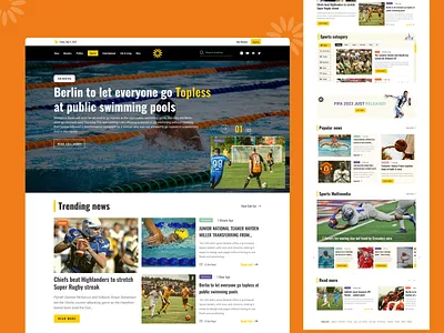 Gaming news landing page exploration animation branding design graphic design illustration landingpage logo ui ux vector