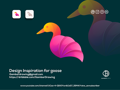 goose inspiration design branding design gambardrips goose graphic design graphicdesign illustration logo logodesign modaltampang ui vector