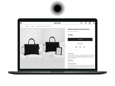 DailyUI #012 E-commerce page branding brands buy clean dailyui design e commerce handbag logo luxury minimal online shopping purse ui ui design user interface