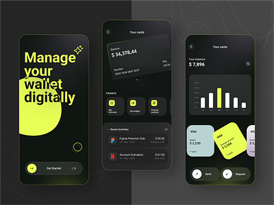 Financial Wallet app app design app wallet best wallet design digital pay finance financial app fintech gateway illustration mobile wallet payment app ui uiux wallet