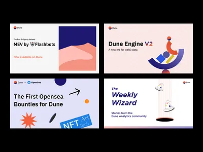 Announcement | Social post for Dune analytics announcement blog branding crypto cryptocurrency data design dune graphic design illustration post poster social media visual