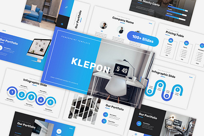 Klepon - Business PowerPoint Template business design gradient graphic design infographic powerpoint presentation template