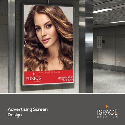 Advertising Screen Design advertising advertising screen designs beauty branding hoarders red design saloon sign boards spa