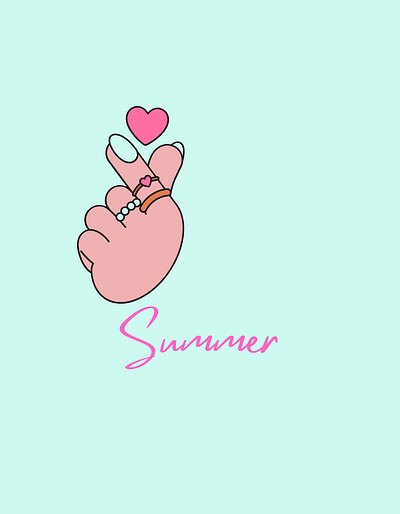 Summer clothing branding graphic design logo