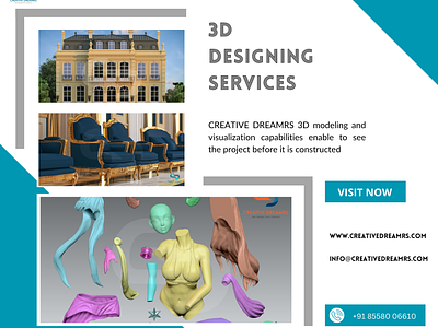 Wide-range of 3D designing at Mohali- CREATIVE DREAMRS 3d 3d des 3d modeling 3d rendering art design designing modeling visualization