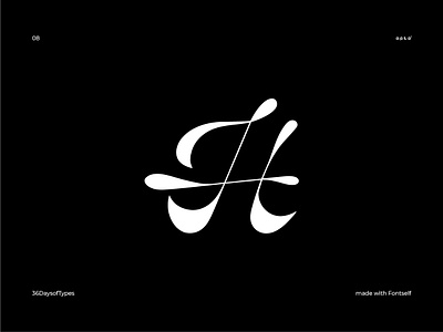 H - 36DaysOfType calligraphy calligraphy artist design font font design fontmaker typedesign