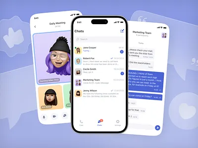 Messenger Mobile App app design fintech ui ux