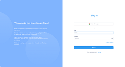 Sign In page challenge dailyui figma knowledge knowledge database learning login registration singin student uiuxdesign