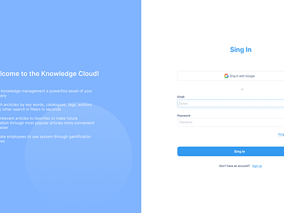 Sign In page challenge dailyui figma knowledge knowledge database learning login registration singin student uiuxdesign