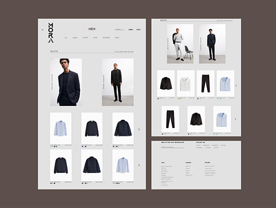 MORA - Sketch Product Page for clothes branding clothes dailyui design graphic design logo men minimal product page simple ui uiux ux web web design