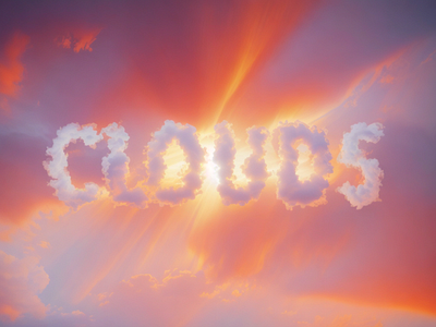 Clouds ai clouds lettering sky stable diffusion text