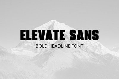 Elevate Sans - Free Bold Headline Font fonts free fonts freebies typography