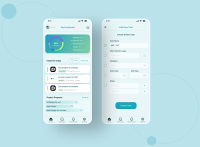 Task Management app android animation app design experience flatdesign illustration interface ios materialdesign mobile motiondesign neomorphs skeuomorphism task task app todoapp ui ux web