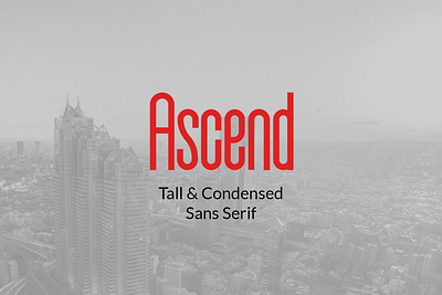 Ascend - Free Condensed Sans Serif Font fonts free fonts freebies typography