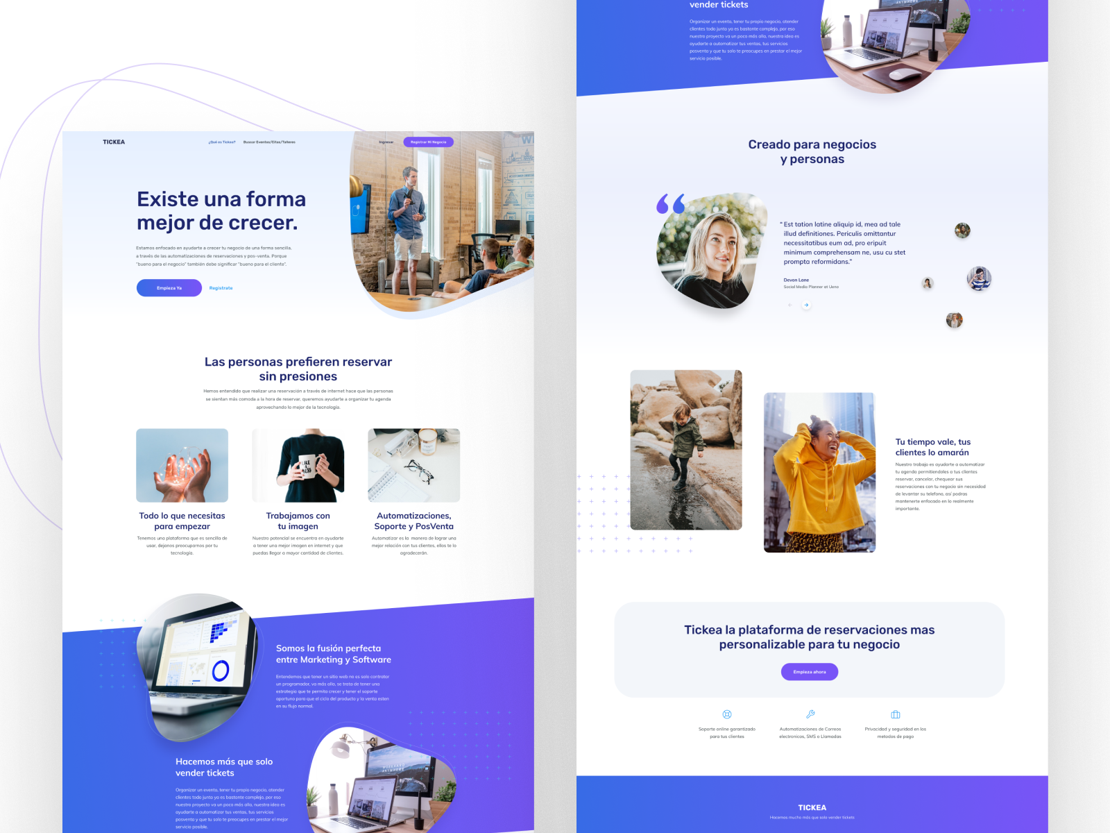 Example of Web Design ( Home + 5 Inner Pages)