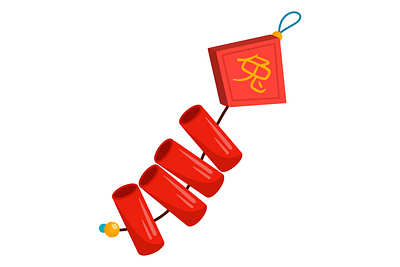 Chinnese Firecrackers Icon app branding design graphic design illustration logo typography ui ux vector