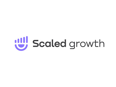 Scaled Growth a b c d e f g h i j k l m n advisor brand identity branding consulting ecommerce finance financial grow growth increase investment logo designer revenue rise seed stocks success trades vector