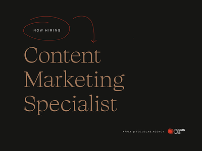Hiring: Content Marketing Specialist hiring job remote