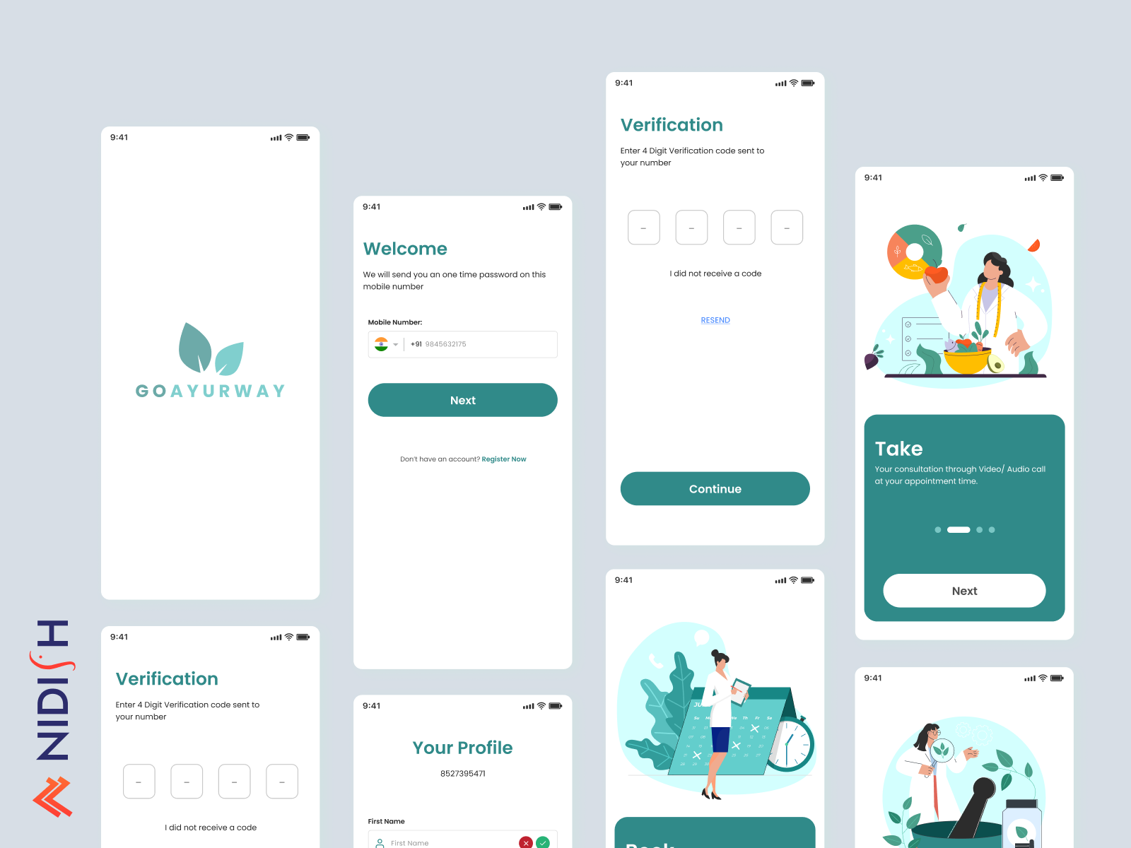 Ayurvedic Mobile App Design by Nidish LLC on Dribbble