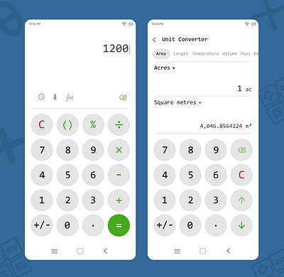 Calculator App Daily UI Day 004 #DailyUI application calculator challenge4 dailyui design figma interface unit mesure