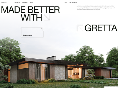 GRETTA - Architecture website desgin design graphicdesign illustration inteface kaixapham logo typography ui ui ux design