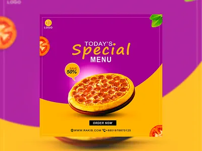 Social Media Post Design branding design graphic design pizza design social media post social media post design