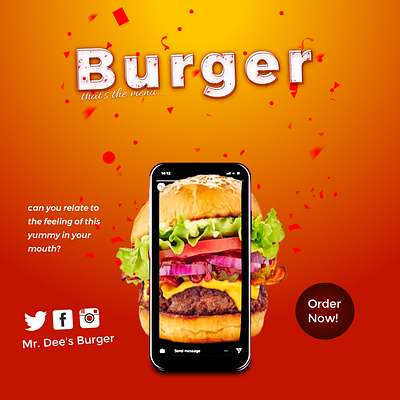 Dee's Burger branding