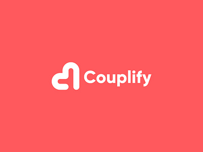 Couplify app icon brand branding c letter creative dating app dating logo datings heart lettering logo design love modern modern logo simple logo