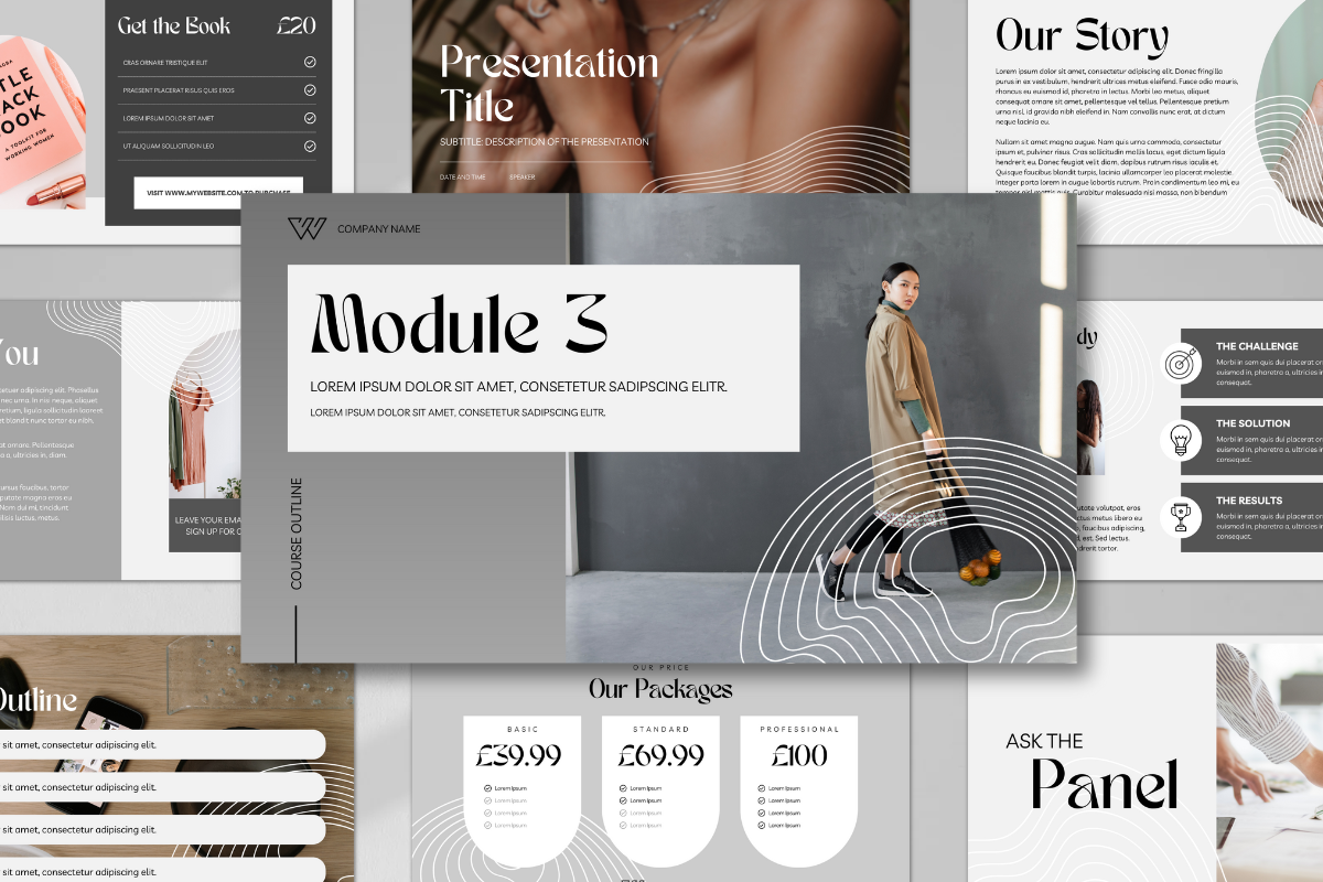 Sleek & Minimal inar Slide Deck Design by TheDesignCoop on Dribbble