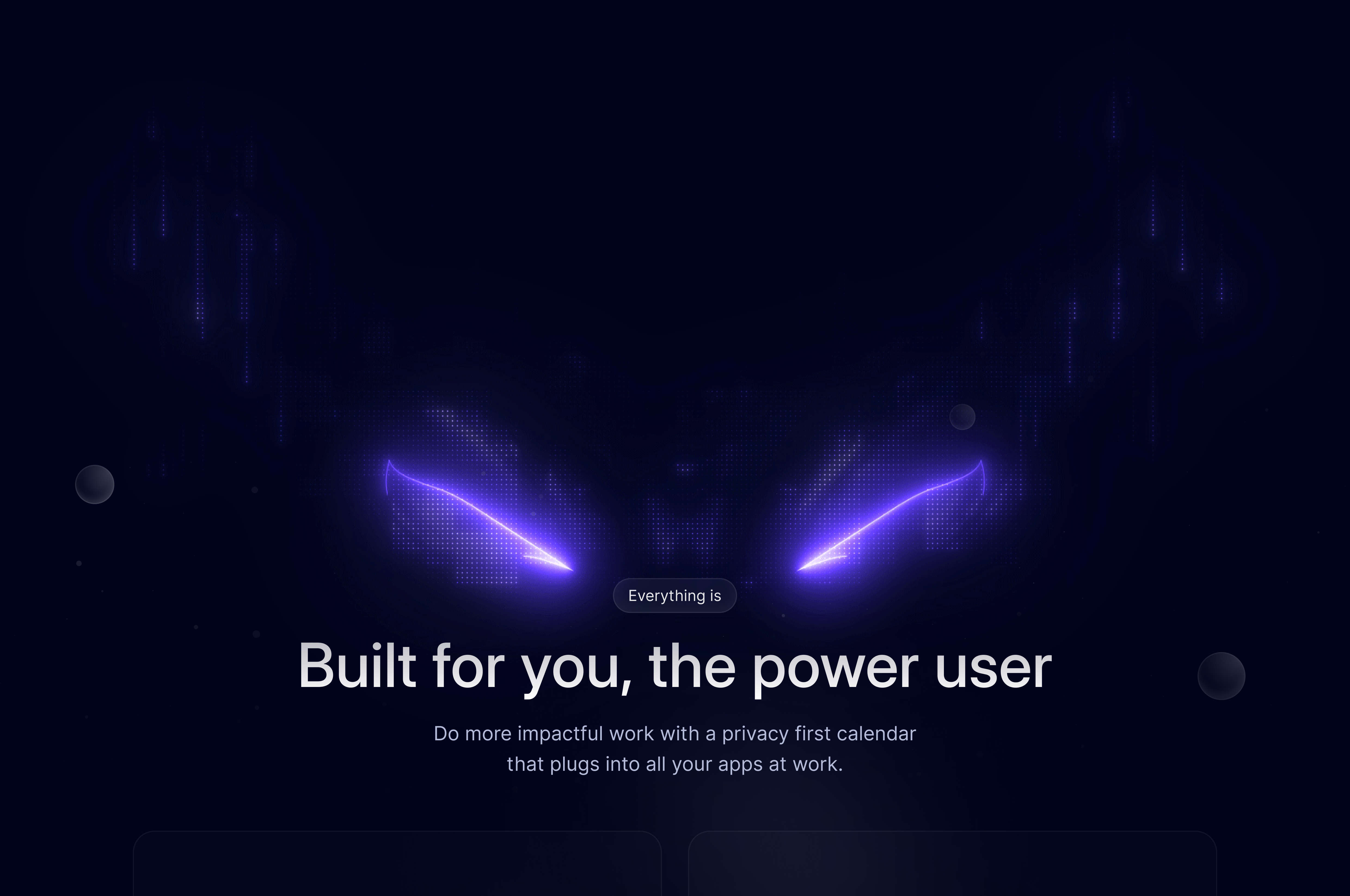 Built for you, the power user ✨ animation dark dark landing page dashboard grid landing landing page landing page design landing page ui motion graphics power user saas ui villain