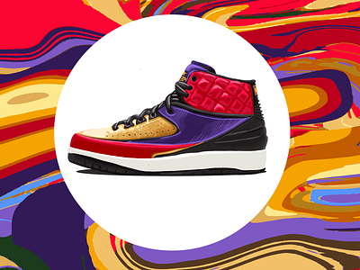 Air Jordan 2 Retro branding clothing design design digital art digital illustration digital painting illustration nike portrait shoes vector