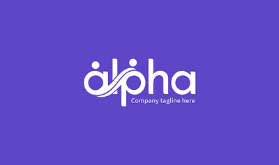 Alpha Logo - Lettermark branding logo ui