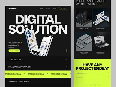 Designaim - Agency Website Design agency agency web clean creative design digital agency dribbble homepage interface landing page minimal modern popular shot saidul islam typography ui design uiux visual design web website design