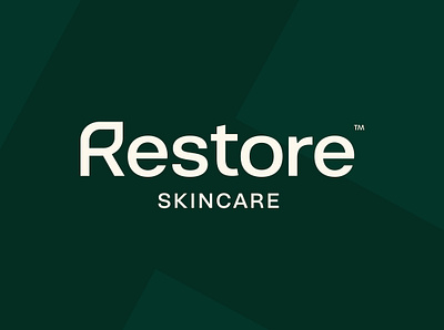 Restore Skincare logo design brand design brand identity brand identity design branding design graphic design health identity design leaf logo logo design logo designer logomark logotype minimal modern simple skincare typography wellness