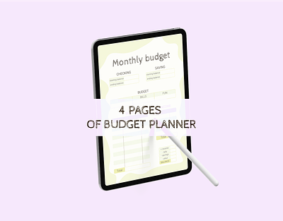 Budget planner budget planner design finantial advisor graphic design illustration illustrator monthly planner planner planner for financial advisor weekly planner