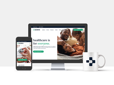 SEMRHI. healthcare is for everyone. advertising brand brand identity branding design identity logo marketing web design website