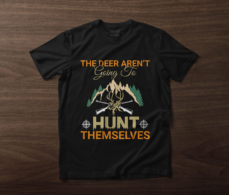 create Hunting, deer,hunter tshirt design,custom t shirt design by Md