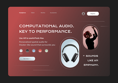 Headphone Desktop UI