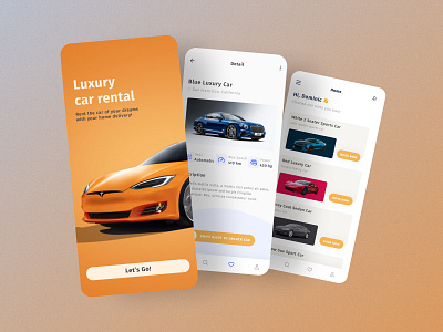 Car Rent app design app apps design best car ui branding car app car rent car rent ui figma luxury app rent apps ui ui design ux ux design