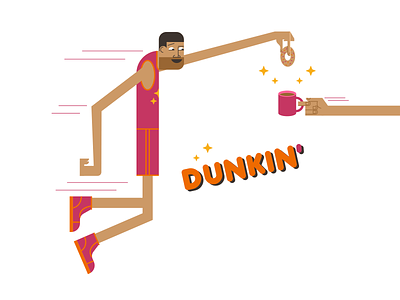 DUNKIN' dunkin dunkindonuts illustraion illustration illustration art illustration digital illustrations minimalist seattle