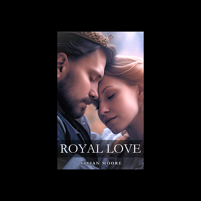 Bok Cover Design - Royal Love ai book cover design fantasy fiction romance typography