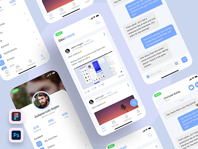 Social Media App Concept | UI UX Design mobile app design social media social media app social media app design social media mobile app social media profile social media profile design ui ui ux design