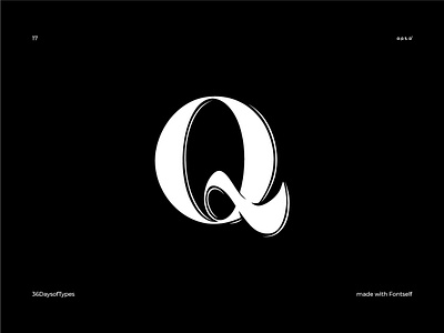 Q - 36DaysOfType calligraphy calligraphy artist font font design fontmaker lettering q typedesign