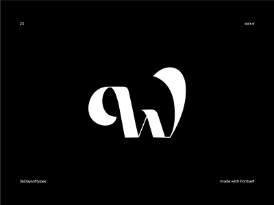 W - 36DaysOfType calligraphy calligraphy artist design font font design fontmaker lettering typedesign