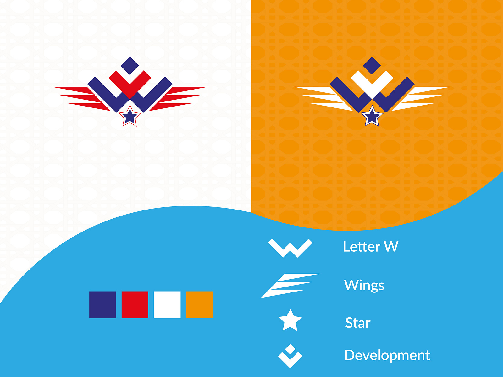 Letter W [Winger] Logo Design by Ferdowsi Munmun on Dribbble